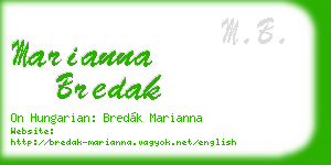 marianna bredak business card